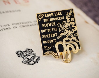 Lady Macbeth Enamel Pin - Shakespeare's Heroines Collection - Book Lover - Feminist Pin - Shakespeare Pin Badge - Literature Gift