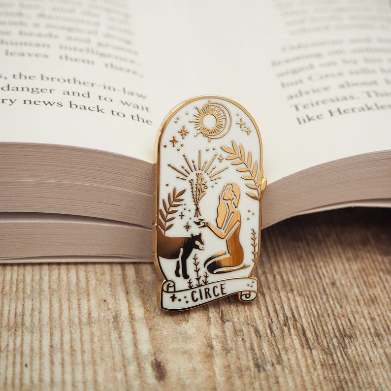 Circe Enamel Pin – Greek Mythology Collection - Book Pin Badge - Feminist Pin - Literature Gift - Dark Academia - Witch Pin image 4