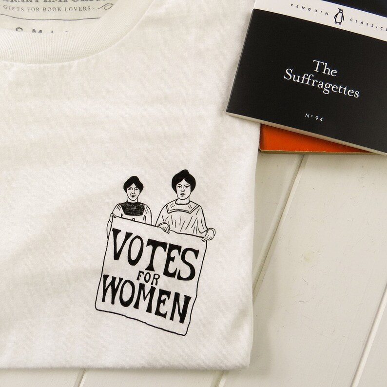 Votes for Women T-Shirt Feminist Tshirt The Suffragettes Girl Power Tee Shirts Slogan T-shirt Feminism Womens imagem 4