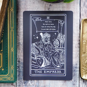 Mini impression carte de tarot Titania - l'impératrice - collection de tarots Shakespeare - jeu de tarots - impression Shakespeare - le rêve d'une nuit d'été