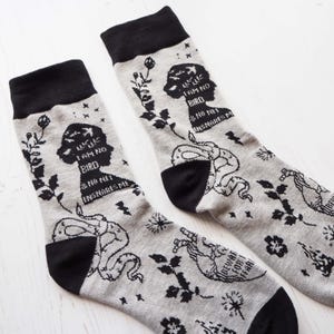 Gothic Literature Socks - Book Lover Socks - Gift for Book Lover - Frankenstein - Novelty Socks - Literature Gift - Womens Socks image 5