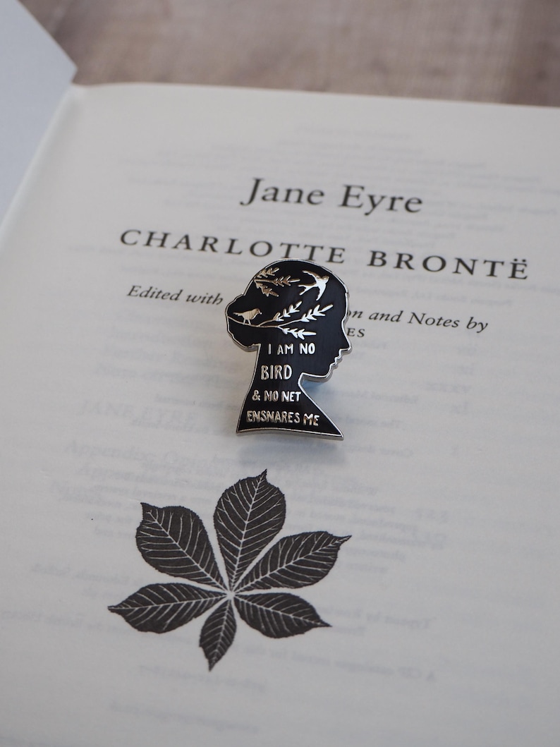 Jane Eyre Enamel Pin Badge – Charlotte Brontë Quote Badge – Feminist Book Lover Gift – Gothic Literature Pin – Teacher Gift - Booktok Gift image 10
