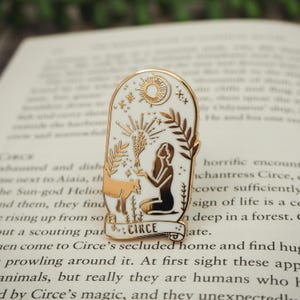 Circe Enamel Pin – Greek Mythology Collection - Book Pin Badge - Feminist Pin - Literature Gift - Dark Academia - Witch Pin image 5