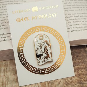 Circe Enamel Pin – Greek Mythology Collection - Book Pin Badge - Feminist Pin - Literature Gift - Dark Academia - Witch Pin image 3