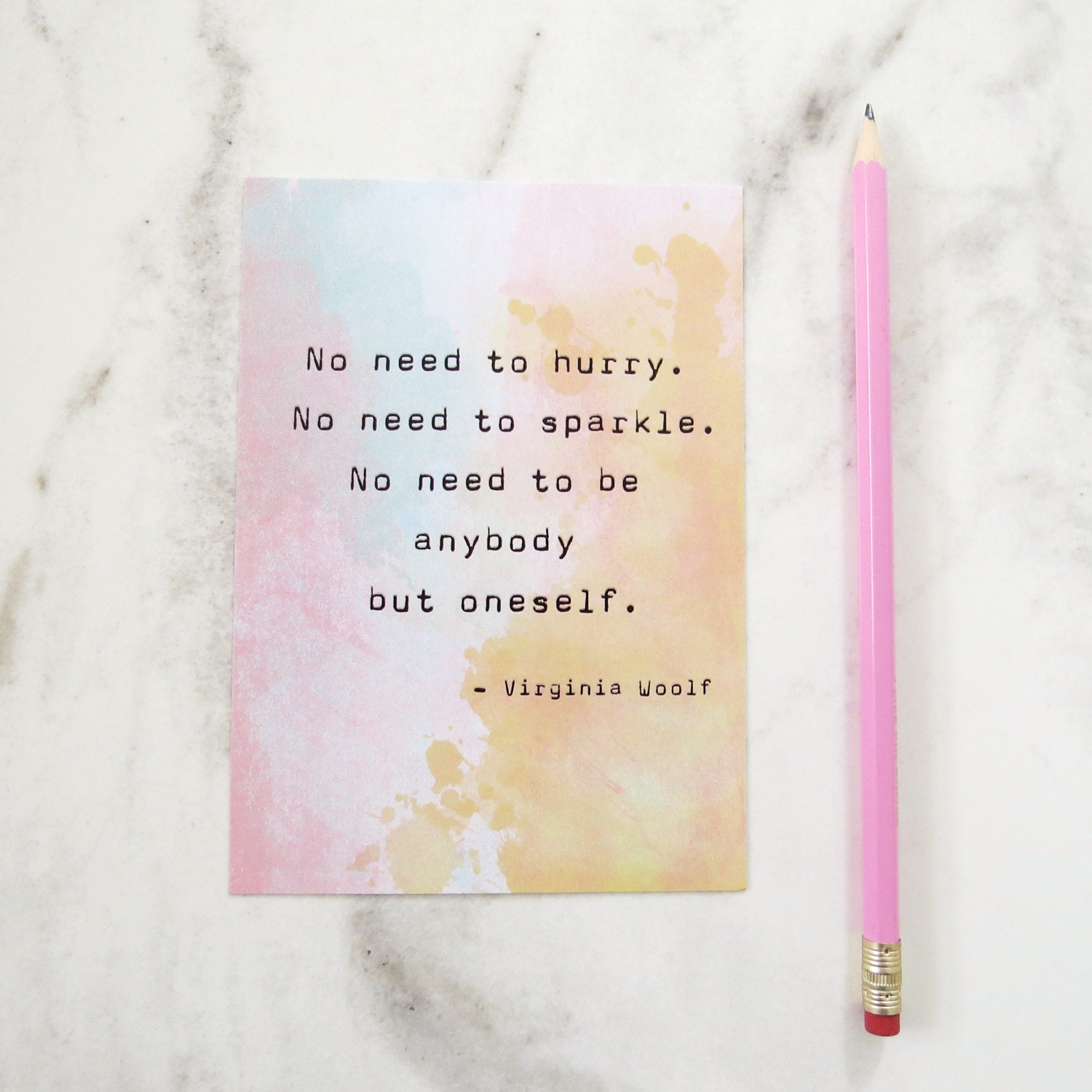 Virginia Woolf Quote Postcard - Literature Quote - Book Lover Postcard -  Stationery - Quote Print, image size:1500x1500