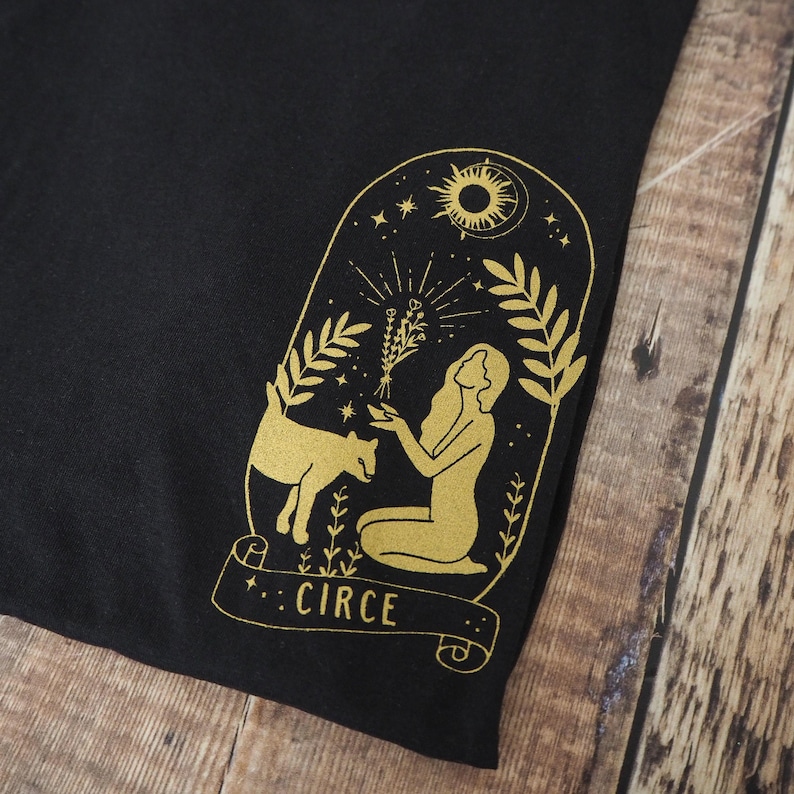 Circe T-shirt - Greek Mythology T-shirt - Ancient Greece - Book Lover - Black Tee - Literature Gift - Witch Tshirt image 5