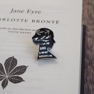 Jane Eyre Enamel Pin Badge – Charlotte Brontë Quote Badge – Feminist Book Lover Gift – Gothic Literature Pin – Teacher Gift - Booktok Gift image 6