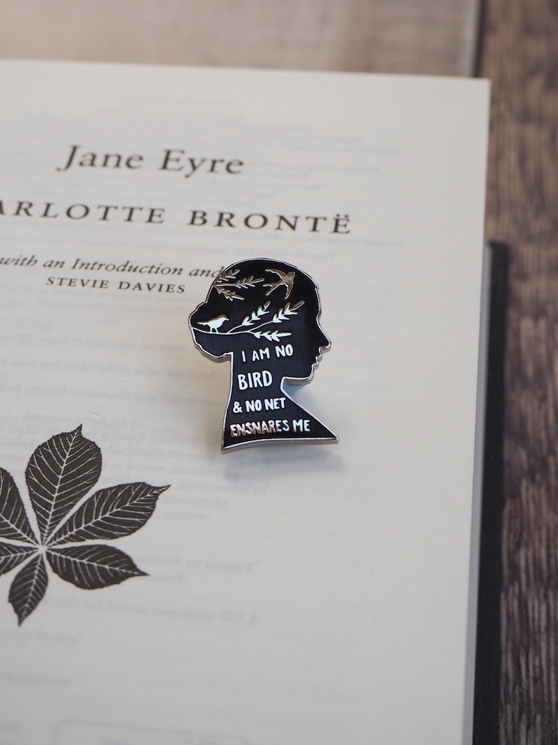 Jane Eyre Enamel Pin Badge – Charlotte Brontë Quote Badge – Feminist Book Lover Gift – Gothic Literature Pin – Teacher Gift - Booktok Gift image 6
