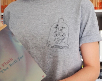 Sylvia Plath T-Shirt - Feminist Tshirt - Book Lover - Literature - Girl Power Tee Shirts - Slogan T-shirt - Feminism - Womens
