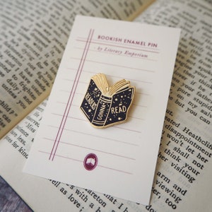 Readers Gonna Read Book Enamel Pin Book Enamel Pin Book Lover Gift Enamel Lapel Pin Reading Gift image 2