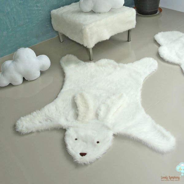 Bunny Rug Etsy