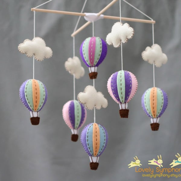 Purple Baby Mobile - Etsy