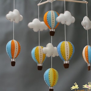 Miami baby mobile vintage sky baby mobile sunset sky baby mobile image 1