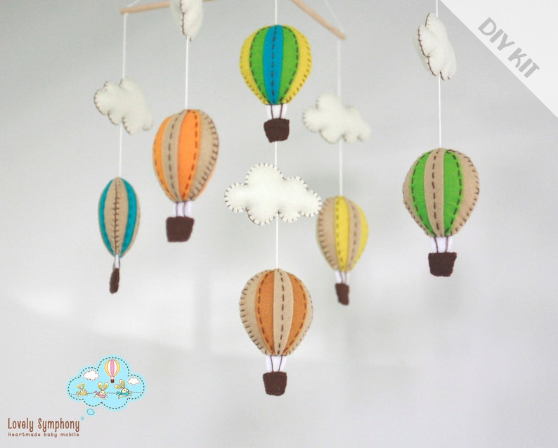 Diy Vintage Baby Mobile Kit Hot Air Balloons - Diy Baby Mobile Kit Hot Air Balloon Diy Vintage Baby Mobile Kit Hot Air Balloons - Diy Baby Mobile Kit Hot Air Balloon