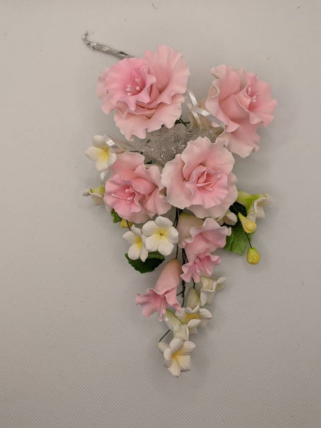 GUM PASTE FLOWER spray cake decoration cake pink gladiolus Etsy.de