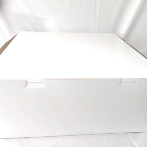 5 Box Lot White Cake Box, Bakery 14x14x6