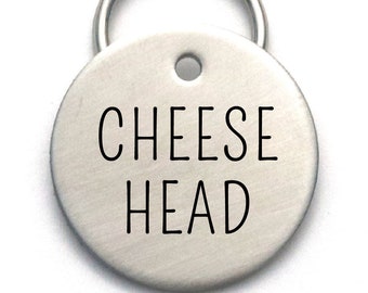 Cheese Head Dog Tag - Great Gift For Packers Fans