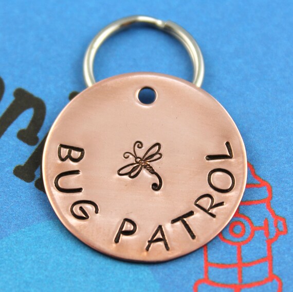 Custom Dog Tag Unique Pet ID Tag Personlized Handstamped Etsy