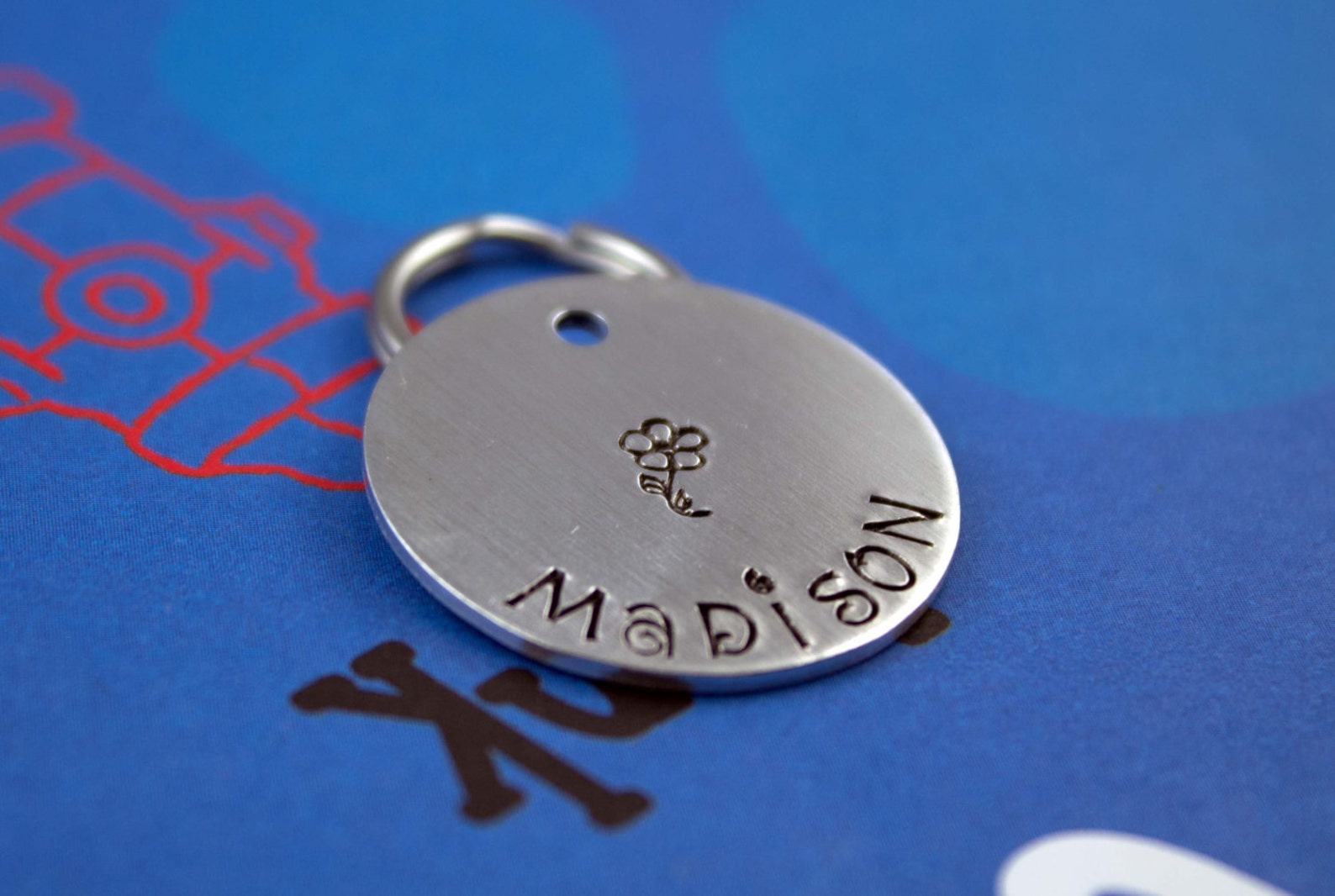 Custom Dog ID Tag Personalized Sturdy Metal Dog or Cat Name Etsy