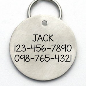 Funny Dog Tag, Call My Mom , I'm Her Only Friend or Dad or Mum, Stainless Steel Engraved image 3