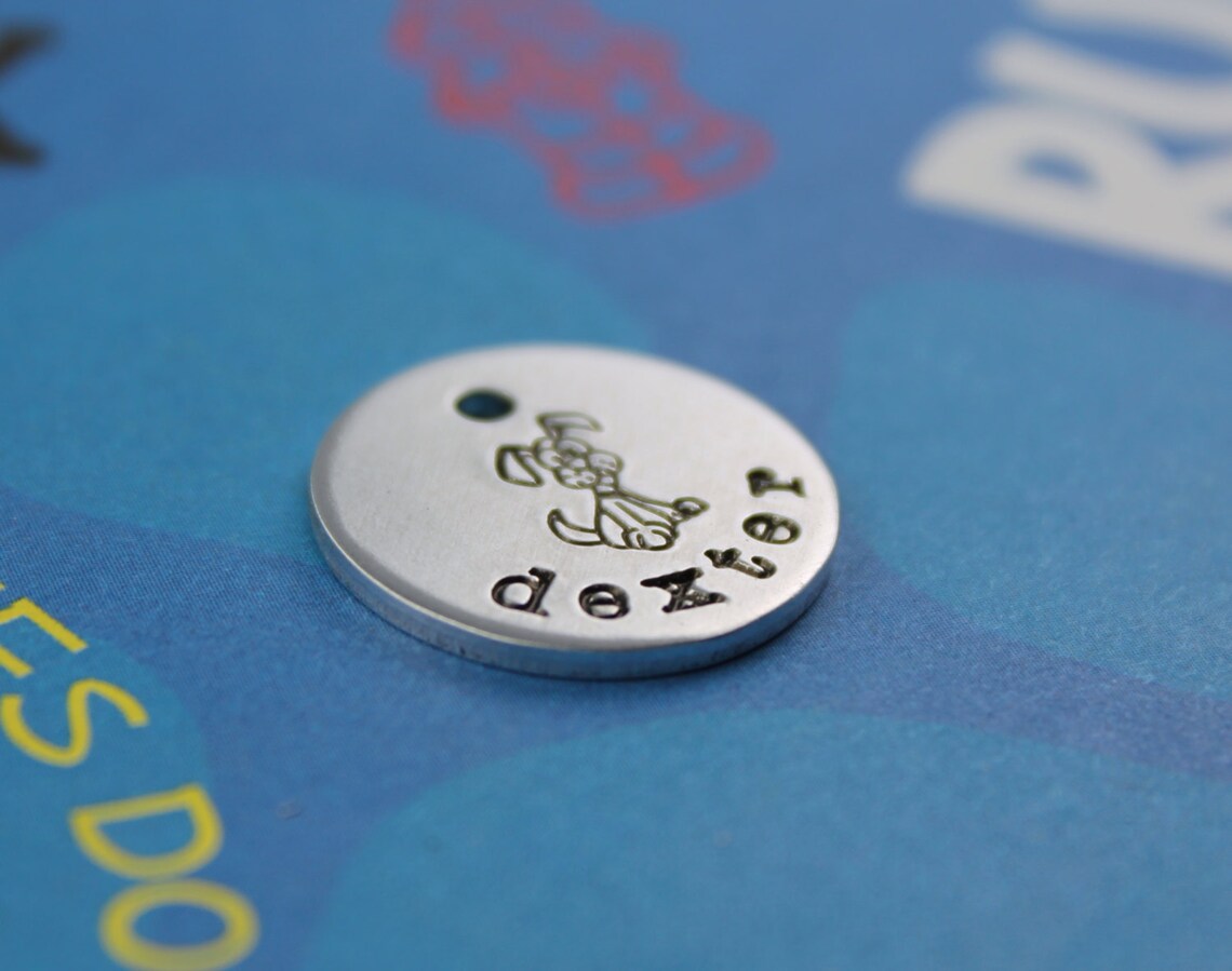 SMALL Dog Tag Cute Customized Pet Tag Small Dog Name Tag Etsy
