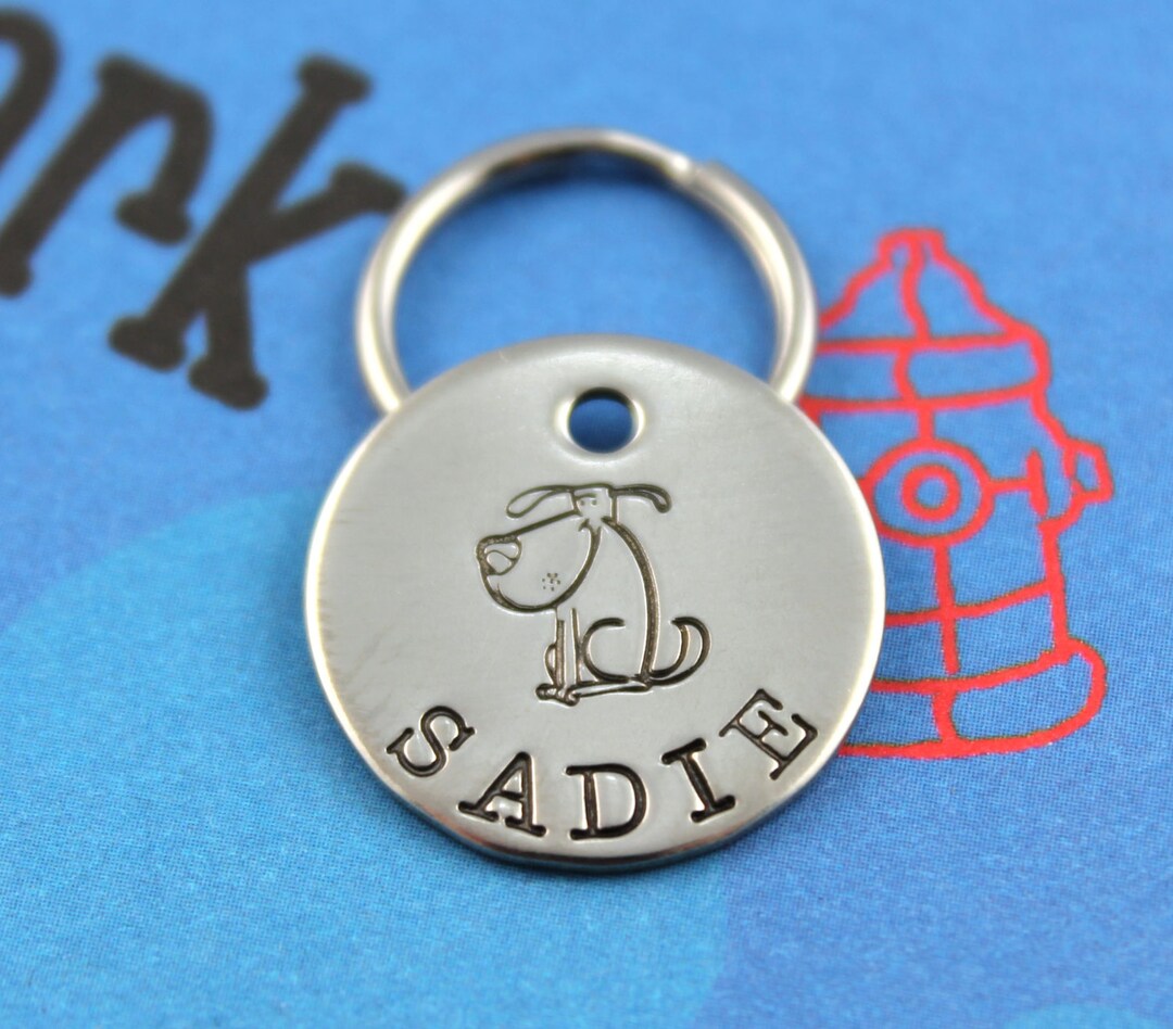 SMALL Cute Dog Tag Customized Pet Tag Small Dog Custom Name Tag Phone