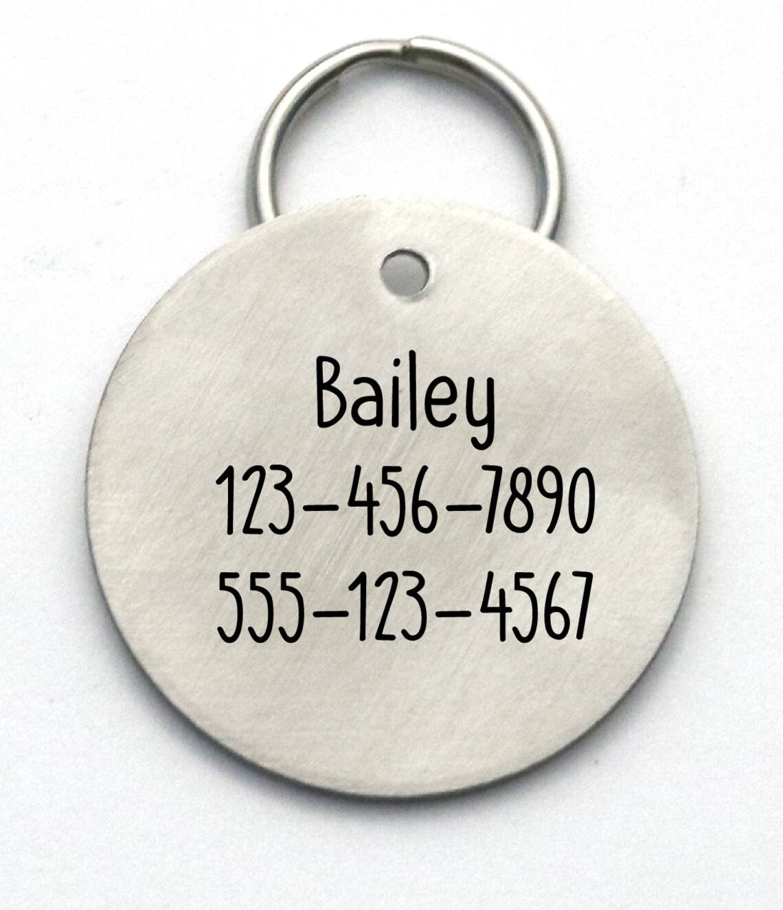 LARGE Size Funny Dog Tag Personalized Engraved Pet Tag Etsy