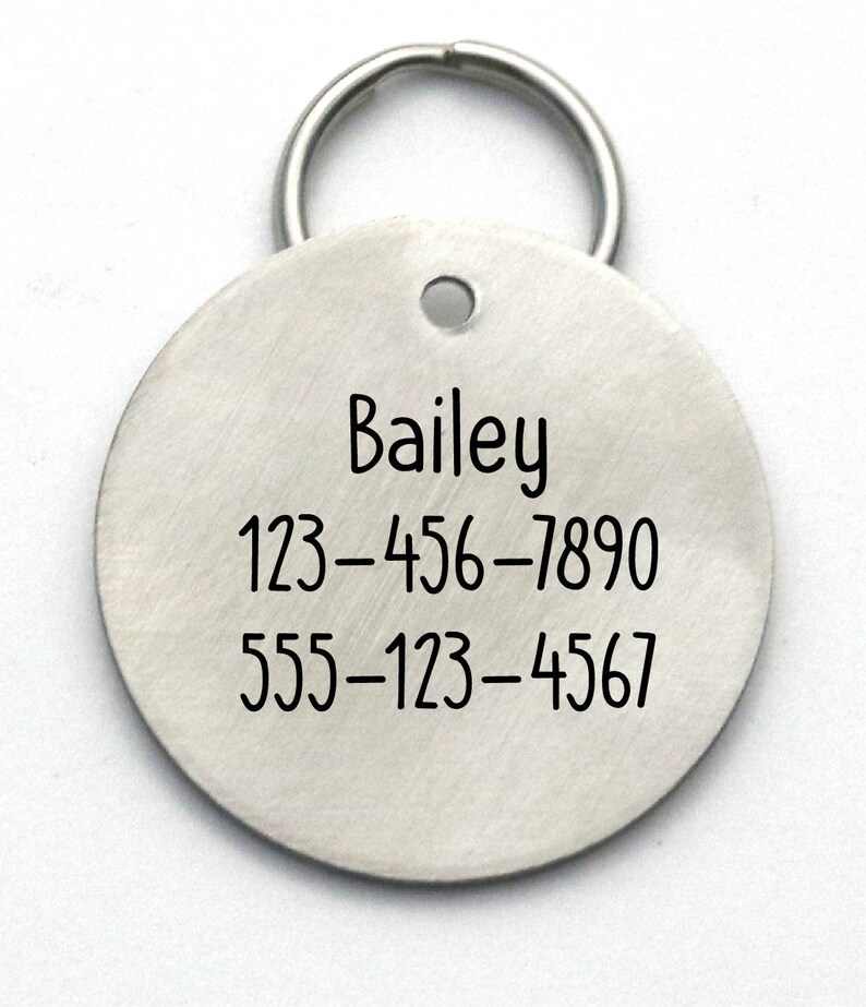 LARGE Funny Pet Tag Custom Engraved Dog Tag I Solemnly Etsy