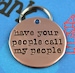 Custom Dog Tag  - Unique Pet ID Tag - Handstamped Copper Dog Tag - Have Your People Call My People - Other Metals Available 