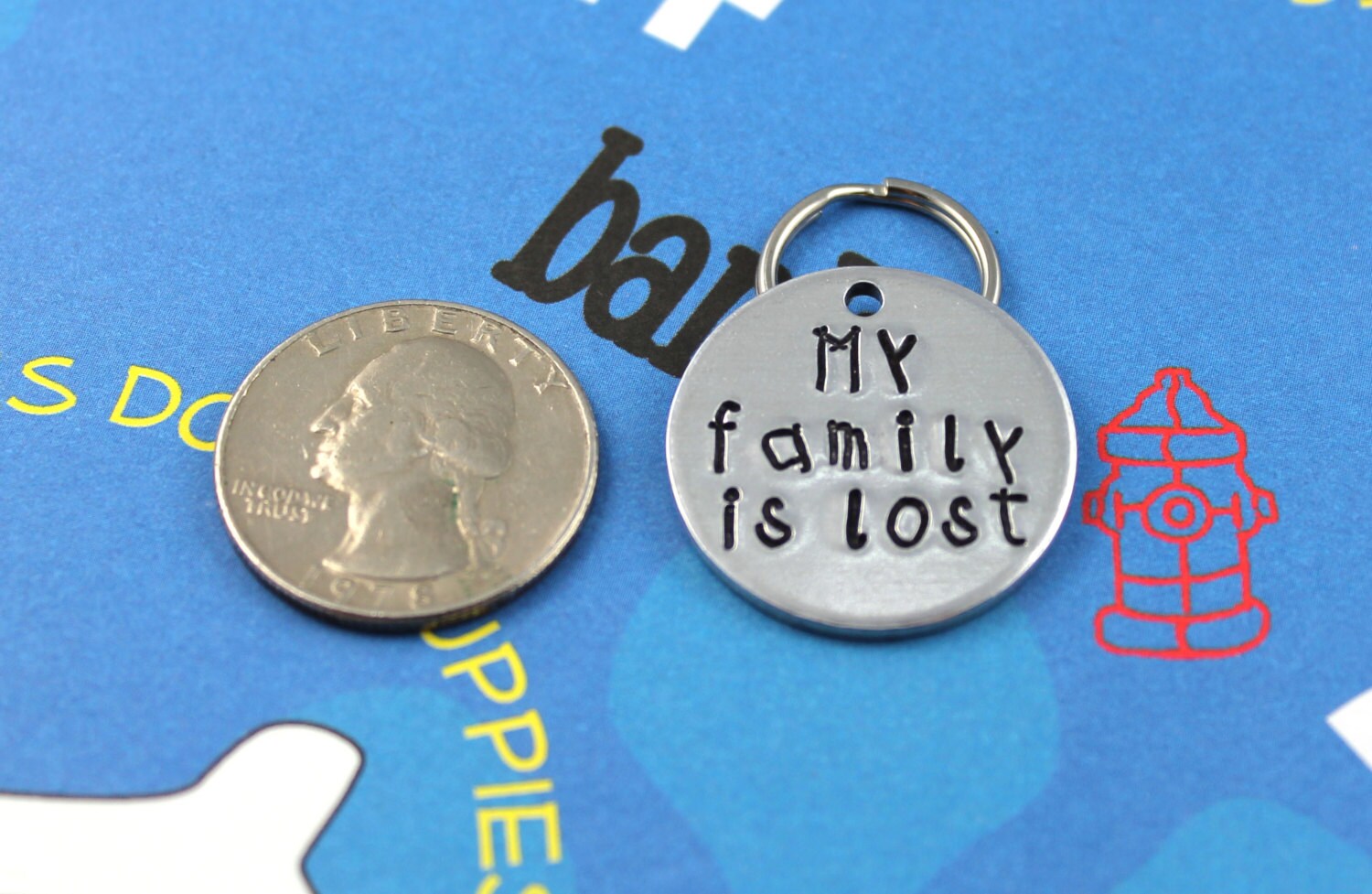 Custom Aluminum Pet ID Tag Personalized Dog or Cat Name Tag Etsy