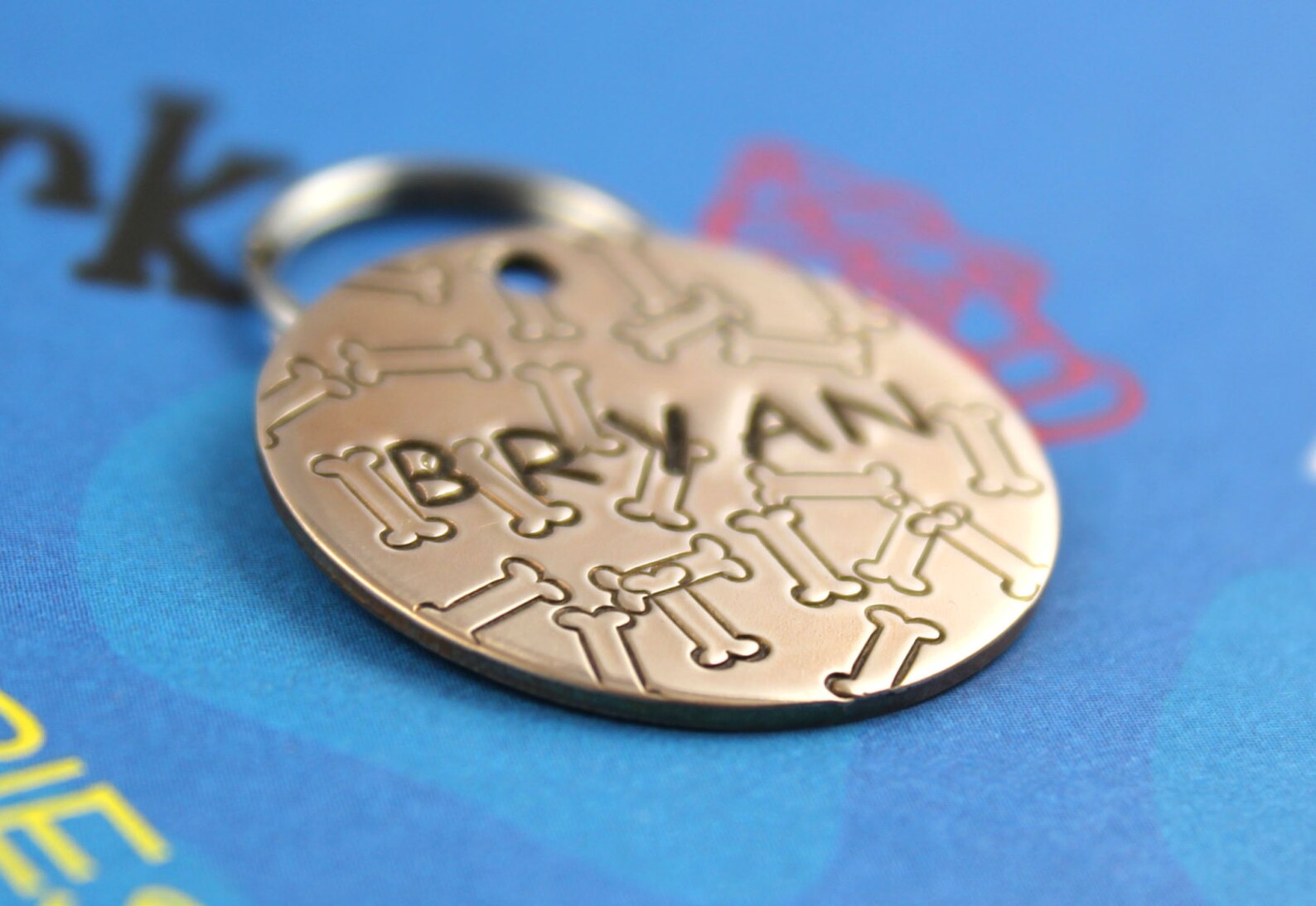 Cute Dog Tag Customized Metal Dog Name Tag Unique Dog Tag Etsy