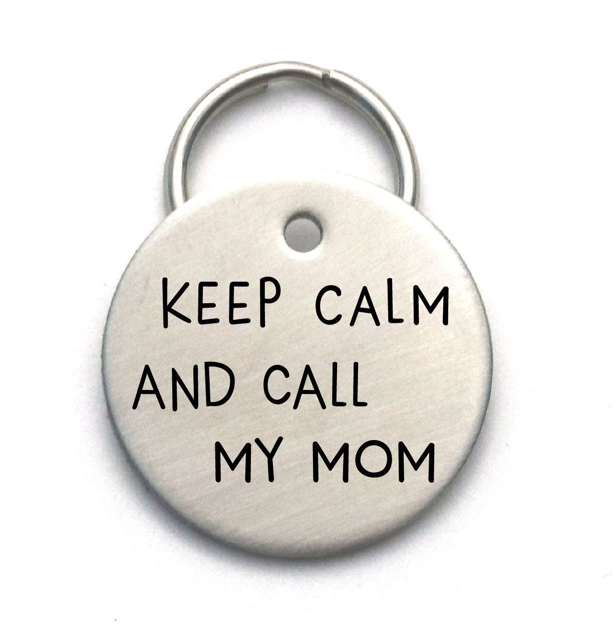 リクエストまとめ Custom Dog ID Tag - Personalized Metal Dog Name Tag - Keep Calm
