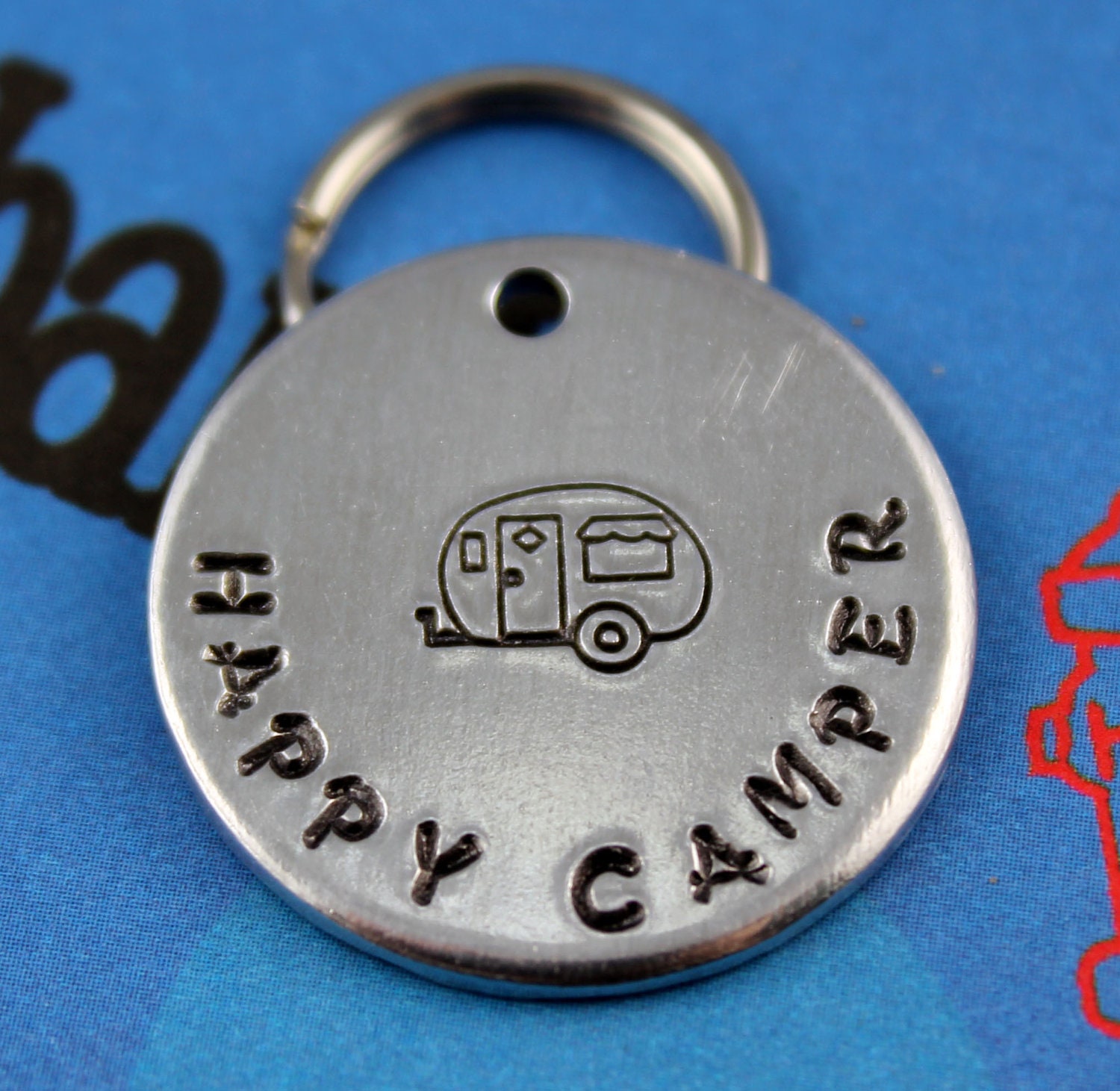 Personalized Dog Tag Handstamped Aluminum Pet ID Tag Pet Etsy