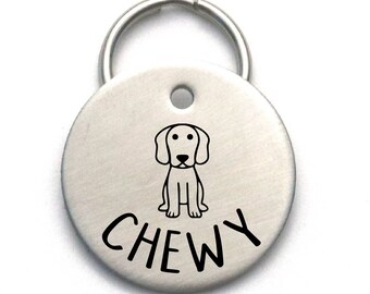 Stainless Steel Engraved Dog Tag - Unique Custom Pet ID - Strong Metal Tag