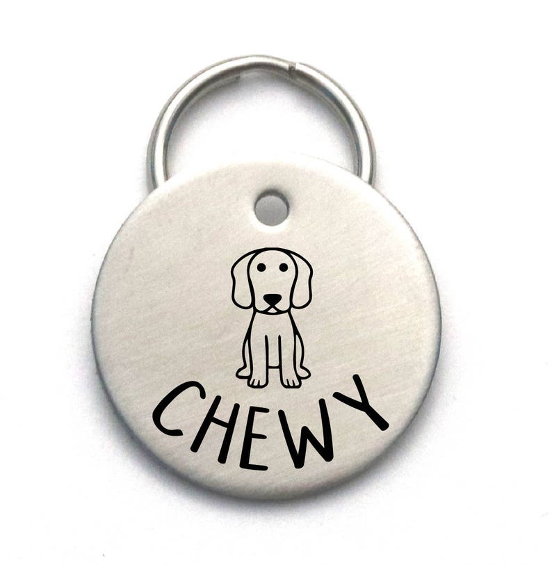 Stainless Steel Engraved Dog Tag Unique Custom Pet ID Etsy