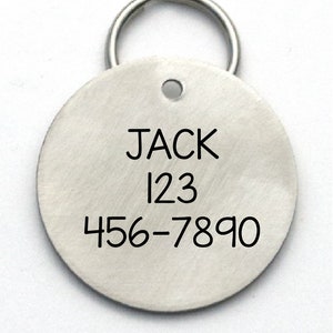 Funny Dog Tag, Call My Mom , I'm Her Only Friend or Dad or Mum, Stainless Steel Engraved image 2