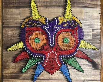 Legend of Zelda Majora's Mask Skull Kid String Art