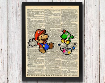 Paper Mario and Yoshi Dictionary Art