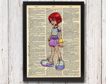 Kingdom Hearts Kairi Dictionary Art