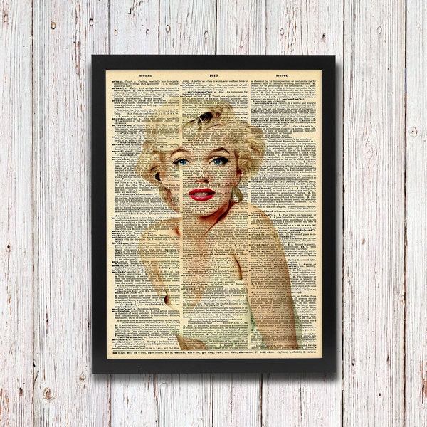 Marilyn Monroe Dictionary Art