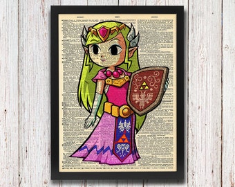 Legend of Zelda Princess Zelda Dictionary Art