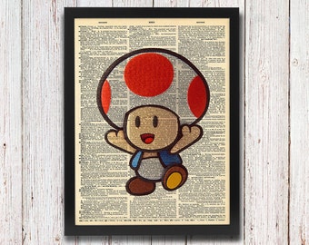 Toad Paper Mario Dictionary Art