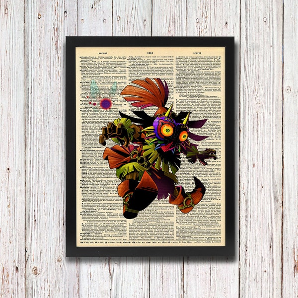 Legend of Zelda Skull Kid Majora's Mask Dictionary Art