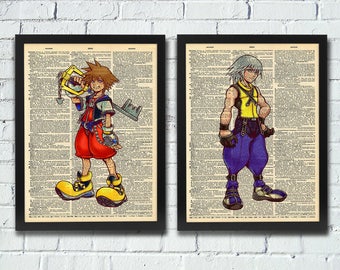 Kingdom Hearts Sora Riku Best Friends Dictionary Art Series