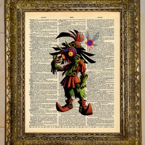 Legend of Zelda Skull Kid Majora's Mask Dictionary Art image 2