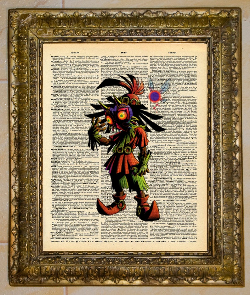 Legend of Zelda Skull Kid Majora's Mask Dictionary Art image 2