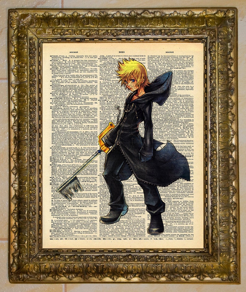 Kingdom Hearts Roxas Dictionary Art image 2