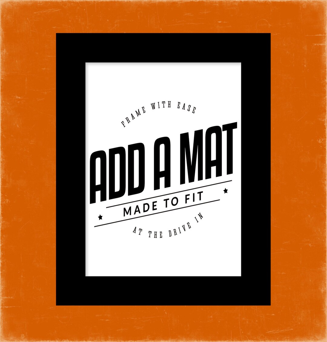 Add A Mat Easy Framing Arrives Matted and Ready to Frame Etsy