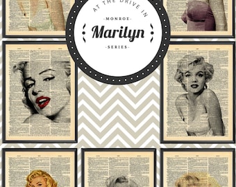 Marilyn Monroe Dictionary Art Series