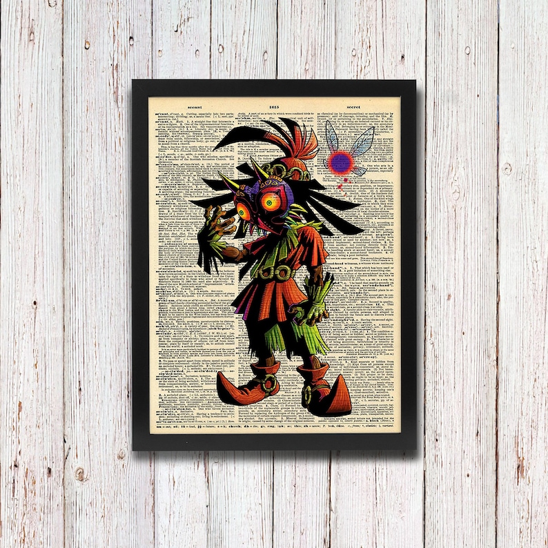 Legend of Zelda Skull Kid Majora's Mask Dictionary Art image 1